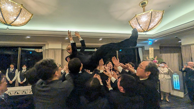 志賀先生退任祝賀会の様子